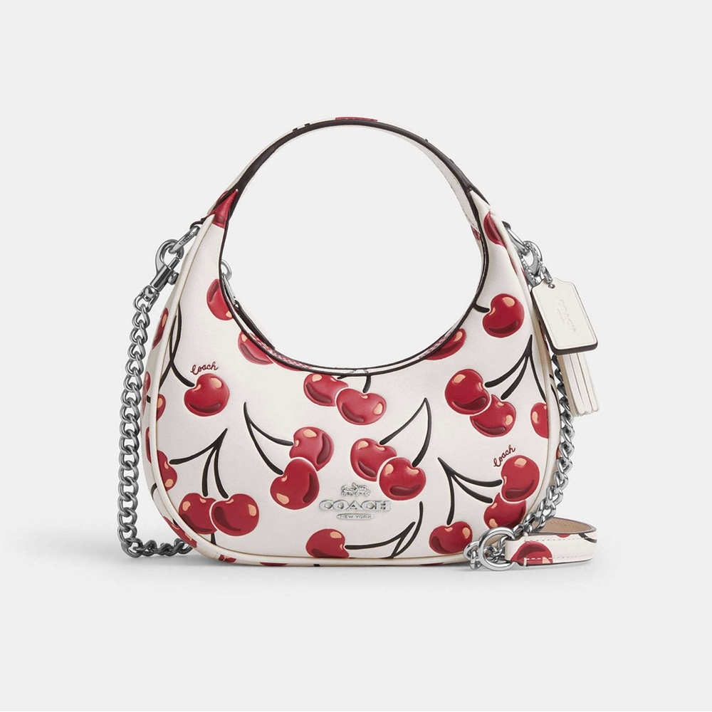 Coach Carmen Mini Crossbody Bag With Cherry Print